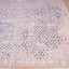Tapete decorativo colección Deniz U7014 rectangular de poliéster pelo corto en tonos gris, crema y azul