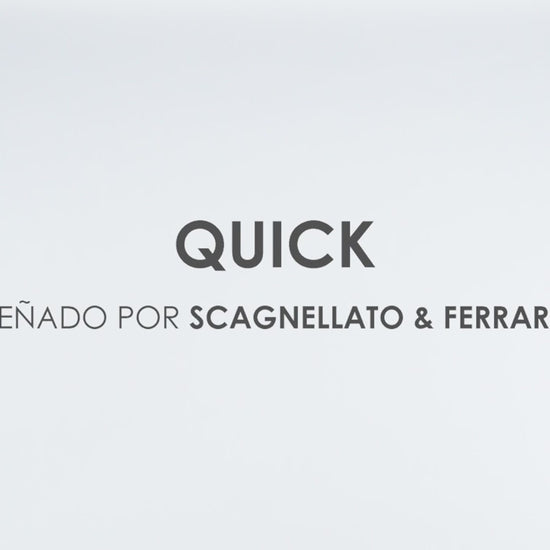 Banco alto Nogal Beat Quick OHV-47 ALTA con estructura de acero cromado, base de cuatro puntas y asiento de polipropileno