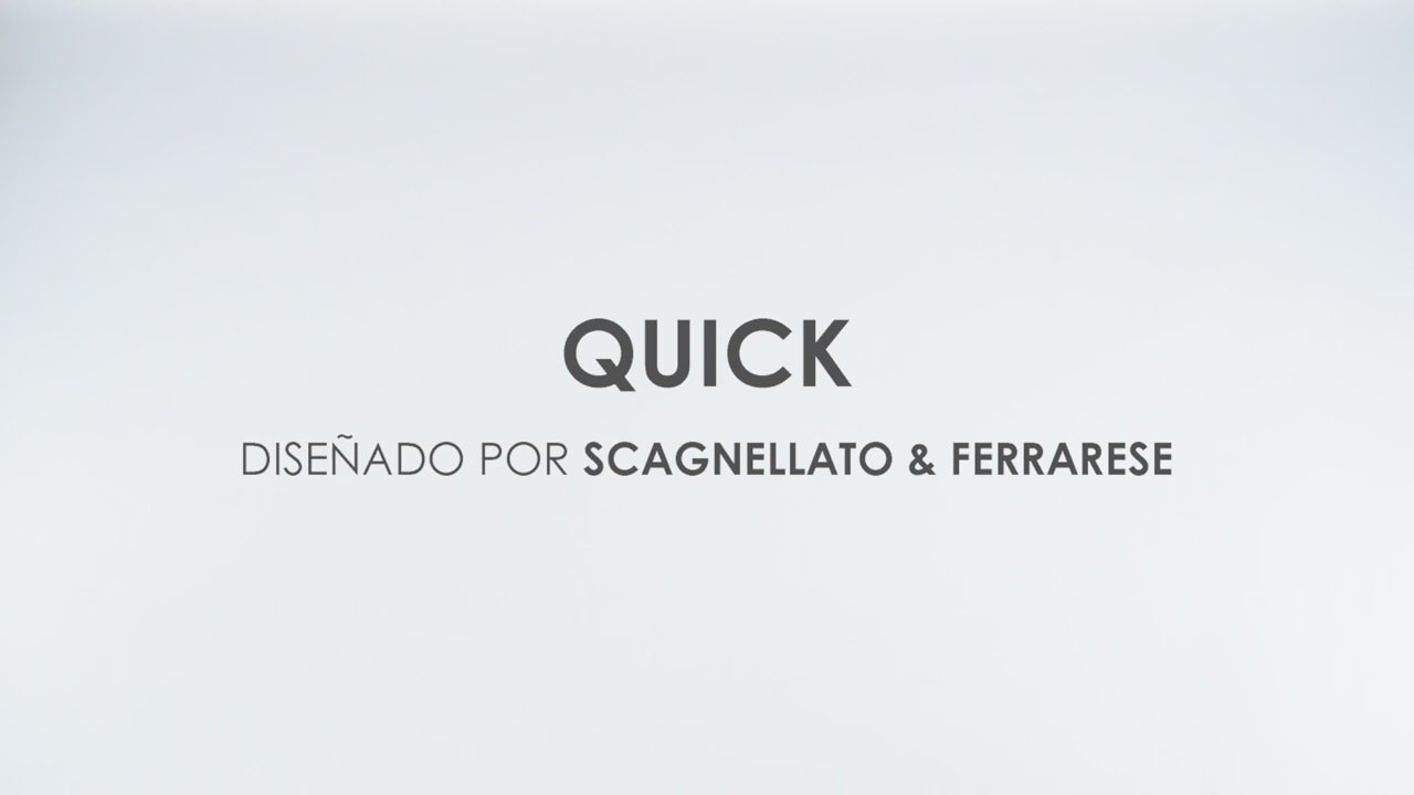 Banco alto Nogal Beat Quick OHV-47 ALTA con estructura de acero cromado, base de cuatro puntas y asiento de polipropileno