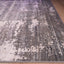 Tapete decorativo colección Jasmine rectangular en poliéster gris con negro de pelo corto