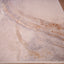 Tapete decorativo colección Terra T9029 rectangular en poliéster y polipropileno color crema oro