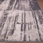 Tapete decorativo colección Jasmine U5013 rectangular en poliéster color gris negro