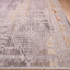 Tapete decorativo colección Elif U6035 rectangular de polipropileno y poliéster en oro taupe