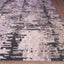 Tapete decorativo Jasmine U5014 rectangular de poliéster en gris y negro