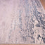 Tapete decorativo Deniz U7018 rectangular de poliéster en gris, crema y azul