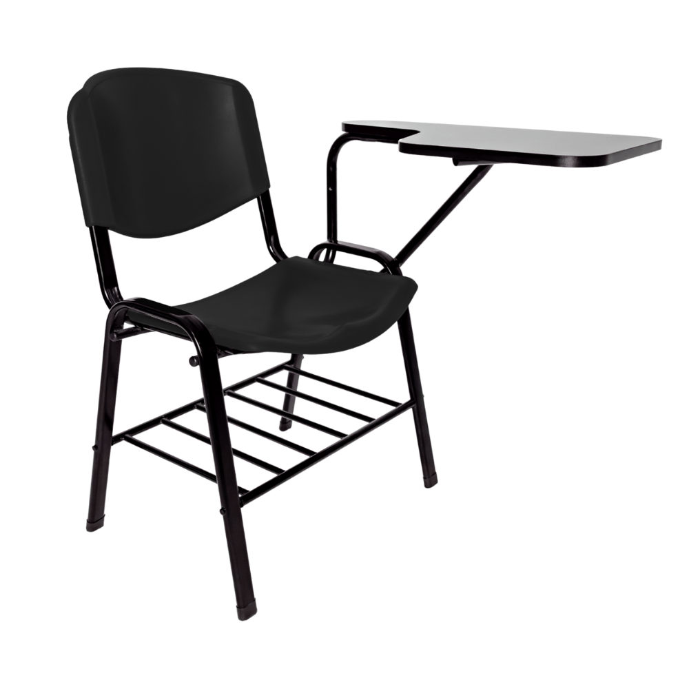 Pupitre escolar GERSA E-71058-2 tipo mesabanco con estructura negra y asiento de polipropileno