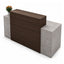 Recepción para Oficina Móvil con Cubo Frontal - VERSA RP - RP-825 - VERSA - NOGAL BEAT - Recepción