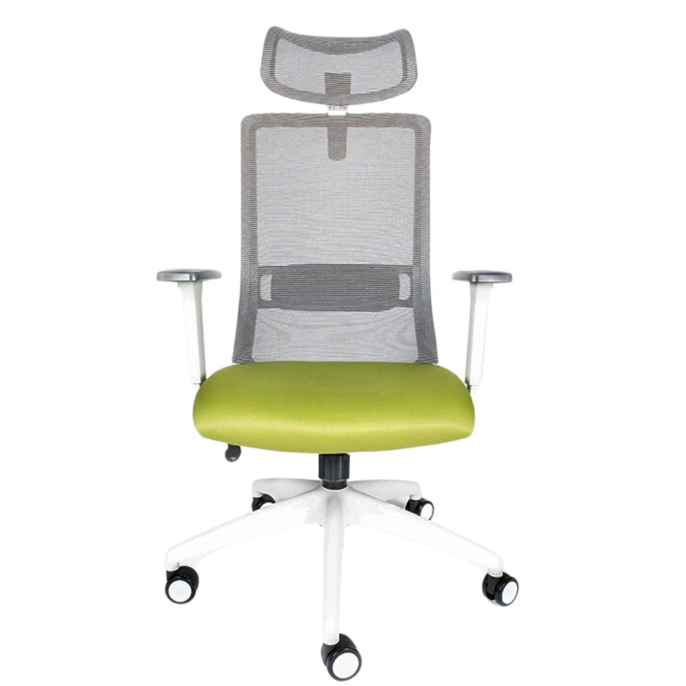 REQUIEZ ARLA | Silla Reclinable con Cabecera Ejecutiva de Oficina | Base Estrella con Rodajas | Varios Colores | Nylon con Cubierta de Poliuretano | Interior - RE-3200/BL-Cabecera - Requiez - NOGAL BEAT -