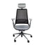 REQUIEZ AVA | Silla Reclinable Ejecutiva de Oficina | Base Estrella con Rodajas | Gris | Nylon con Cubierta de Poliuretano | Interior - RE-1830/GR-Cabecera - Requiez - NOGAL BEAT -