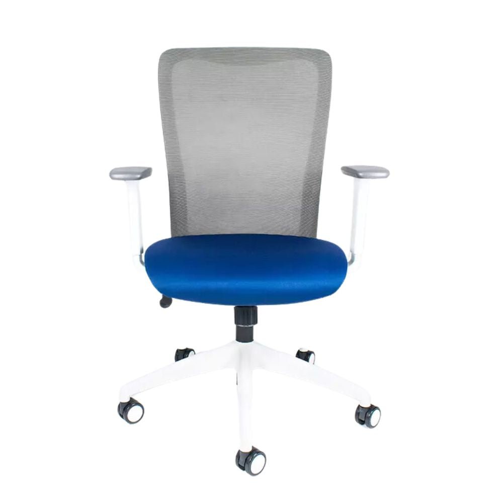 REQUIEZ KAY | Silla Reclinable Ejecutiva de Oficina | Base Estrella con Rodajas | Varios Colores | Nylon con Cubierta de Poliuretano | Interior - RE-2180/BL - Requiez - NOGAL BEAT -