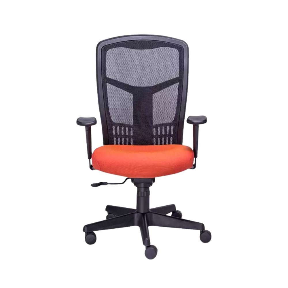 Requiez Sillon Ejecutivo en Mesh Tela Respaldo Medio RE-1951 Poliuretano Base Estrella Nylon - RE-1951 - Requiez - NOGAL BEAT -