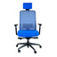 Requiez Sillon Ejecutivo Mesh Tela Cabecera RE-1600 Poliuretano Base Estrella Nylon - RE-1600 - Requiez - NOGAL BEAT - Silla para oficina