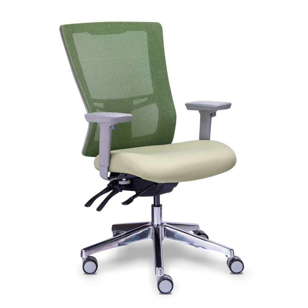 Requiez Sillon Ejecutivo Quadra Respaldo Alto Mesh RE-1360 Poliuretano Base Estrella Aluminio Pulido - RE-1360 - Requiez - NOGAL BEAT - Silla para oficina