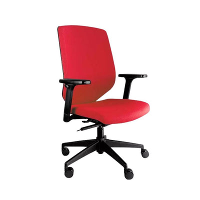 Requiez Sillon Ejecutivo Respaldo Medio Tapizado RE-2021 Poliuretano Base Estrella Nylon Reforzado - RE-2021 - Requiez - NOGAL BEAT -