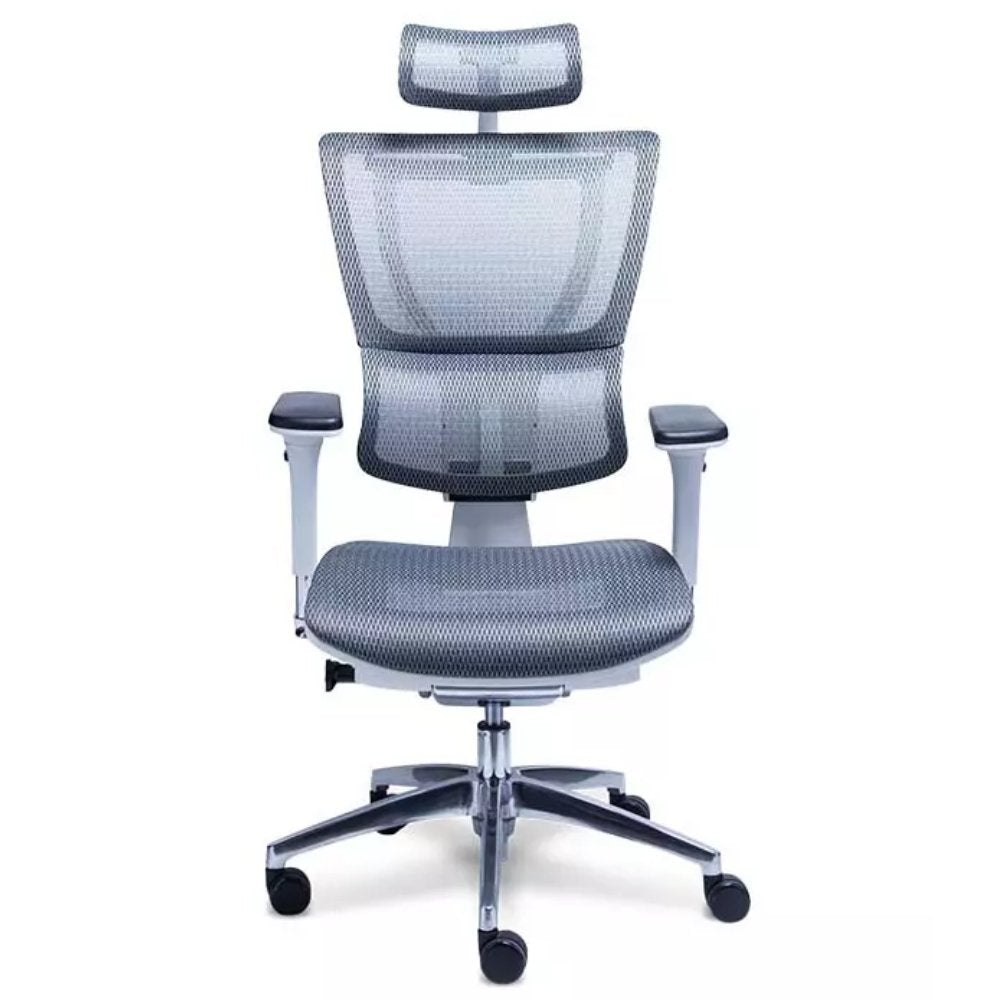 Requiez Sillon Ejecutivo Staff RM-9016 Malla Base Estrella Aluminio Pulido - RM-9016 - Requiez - NOGAL BEAT -