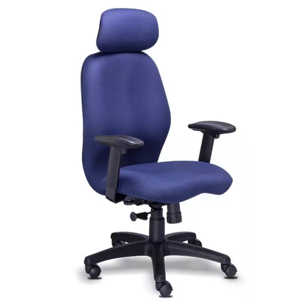 Requiez Sillon Gerencial Cabecera RE-1200 Poliuretano Base Estrella Nylon - RE-1200 - Requiez - NOGAL BEAT - Silla para oficina