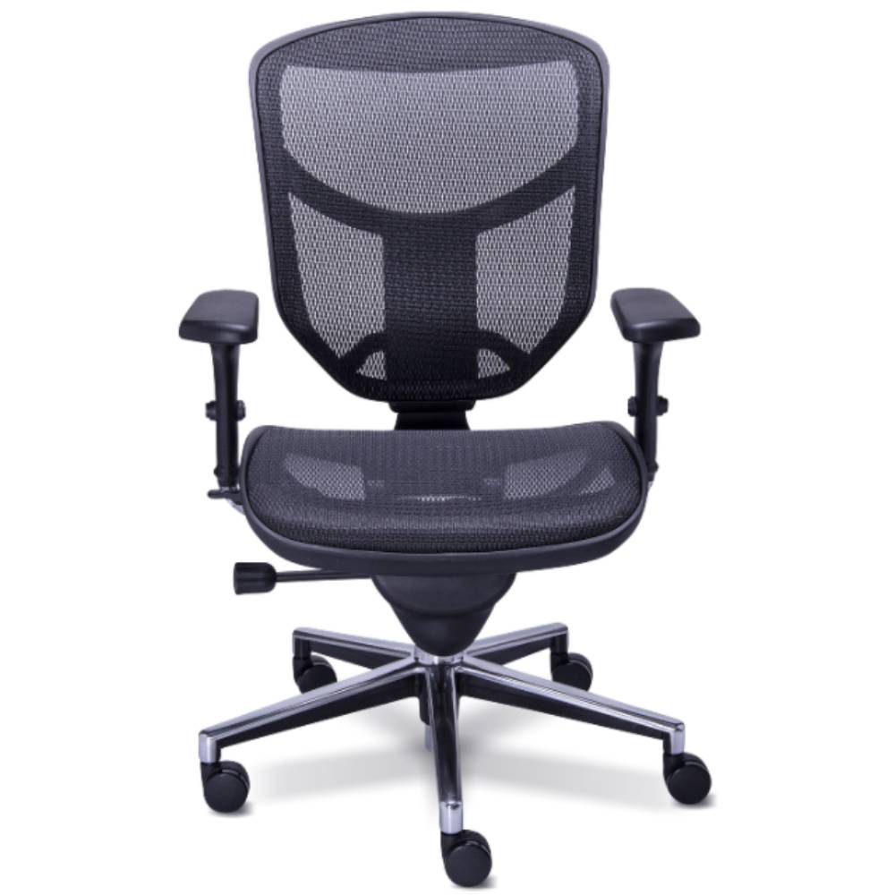 Requiez Sillon Gerencial Mesh Respaldo Medio RM-9001 Polipropileno Alta Resistencia Base Estrella Aluminio Pulido - RM-9001 - Requiez - NOGAL BEAT - Silla para oficina