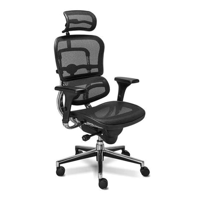 Requiez Sillon Presidencial en Mesh RM-9000 Ejecutivo Polipropileno Alta Resistencia Base Estrella Aluminio Pulido - RM-9000 - Requiez - NOGAL BEAT -