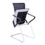 Requiez Sillon Visitante Staff RM-9011 Mesh Negro Base Trineo Acero Tubular Blanco - RM-9011 - Requiez - NOGAL BEAT -