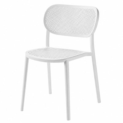 Silla Asiento y Respaldo Perforado - LABENZE NUTA 155-22500 - Varios Colores - Patas Color del Cuerpo y Apilable - 155-22500 - Labenze - NOGAL BEAT - Silla Comercial Interior