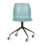 Silla secretarial Bratti Kalea con estructura de polipropileno, asiento tapizado y base metálica giratoria