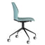 Silla secretarial Bratti Kalea con estructura de polipropileno, asiento tapizado y base metálica giratoria