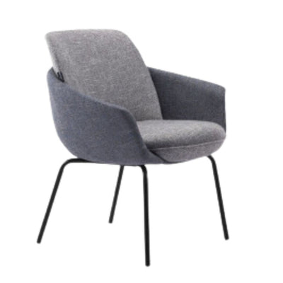 SILLA BRATTI NEXUS 1 PLAZA | Silla Ocasional Decorativa | Poliuretano Inyectado | Varios Colores | Base Metálica Negra | Interior - Nexus 1 Plaza Addison - Techno - NOGAL BEAT - silla