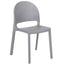 Silla comercial BRATTI SHINE en monobloque de polipropileno apilable para terraza