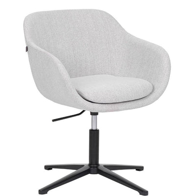 SILLA BRATTI ZEN BASE ALUMINIO | Silla Ocasional Decorativa | Base Negro | Cuerpo Poliuretano | Tapiz Tela | Interior - Zen Base Aluminio - Bratti - NOGAL BEAT - Sillas