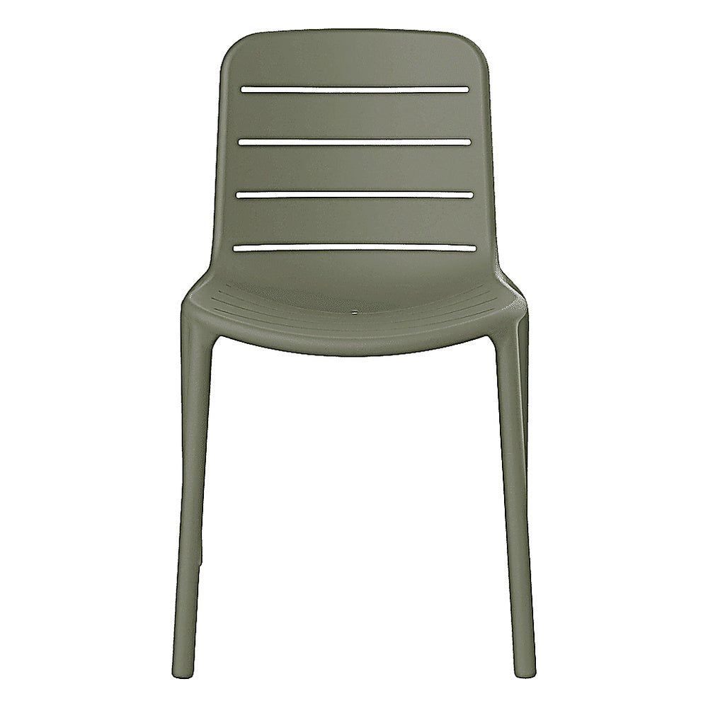 Silla Comercial para Bistró Protección UV - RESOL GINA - Varios Colores - Asiento y Respaldo en Polipropileno - 06462 - Resol - NOGAL BEAT - Silla Comercial Exterior