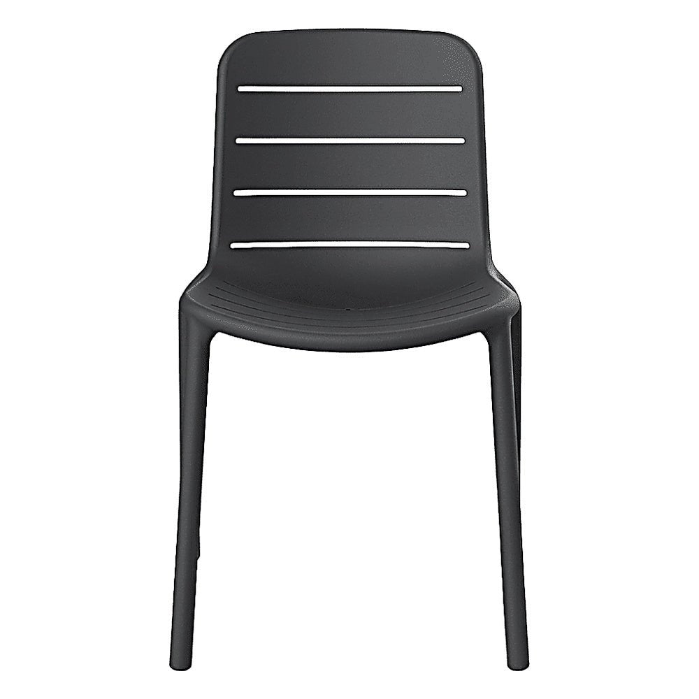 Silla Comercial para Bistró Protección UV - RESOL GINA - Varios Colores - Asiento y Respaldo en Polipropileno - 06461 - Resol - NOGAL BEAT - Silla Comercial Exterior