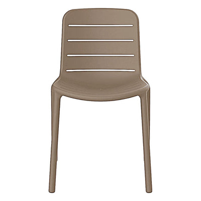 Silla Comercial para Bistró Protección UV - RESOL GINA - Varios Colores - Asiento y Respaldo en Polipropileno - 03498 - Resol - NOGAL BEAT - Silla Comercial Exterior