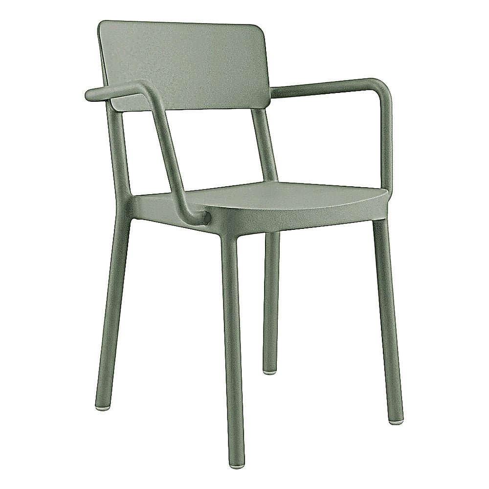 Silla Comercial para Bistró Protección UV - RESOL LISBOA ARMCHAIR - Varios Colores - Asiento y Respaldo en Polipropileno - 07057 - Resol - NOGAL BEAT - Silla Comercial Exterior