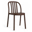 Silla Comercial para Bistró Protección UV - RESOL SUE - Varios Colores - Asiento y Respaldo en Polipropileno - 05169 - Resol - NOGAL BEAT - Silla Comercial Exterior
