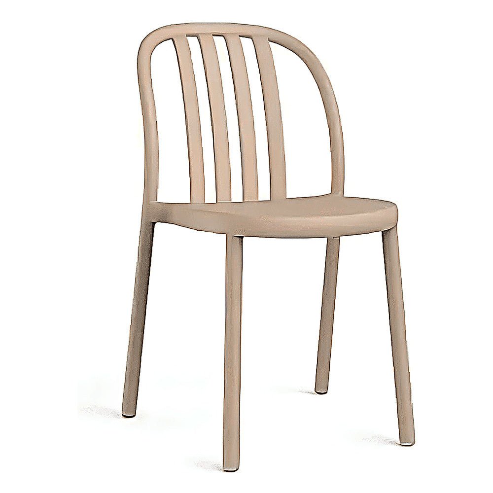 Silla Comercial para Bistró Protección UV - RESOL SUE - Varios Colores - Asiento y Respaldo en Polipropileno - 07141 - Resol - NOGAL BEAT - Silla Comercial Exterior