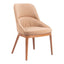 Silla Comercial para Bistró - ZUO AYR - Camel - Asiento y Respaldo Tapizados - 110127 - Zuo - NOGAL BEAT - Silla Comercial Interior