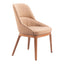 Silla Comercial para Bistró - ZUO AYR - Camel - Asiento y Respaldo Tapizados - 110127 - Zuo - NOGAL BEAT - Silla Comercial Interior