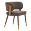 Silla Comercial para Bistró - ZUO BREW - Varios Colores - Asiento y Respaldo Tapizados en Piel Sintética - 110326 - Zuo - NOGAL BEAT - Silla Comercial Interior