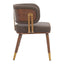 Silla Comercial para Bistró - ZUO BREW - Varios Colores - Asiento y Respaldo Tapizados en Piel Sintética - 110326 - Zuo - NOGAL BEAT - Silla Comercial Interior