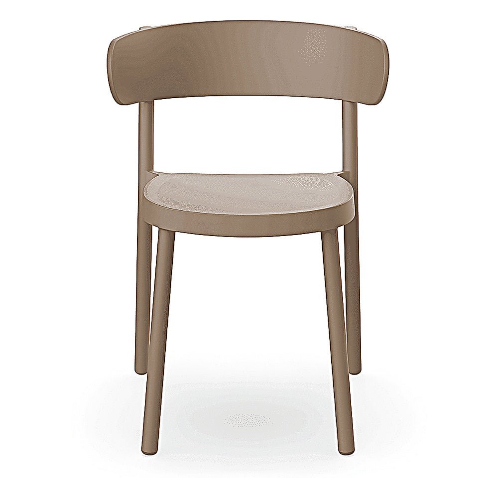 Silla Comercial para Cafetería Protección UV - RESOL CASINO - Varios Colores - Asiento y Respaldo en Polipropileno - 03955 - Resol - NOGAL BEAT - Silla Comercial Exterior