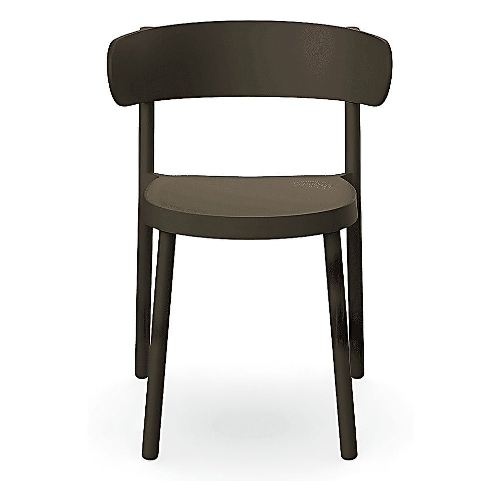 Silla Comercial para Cafetería Protección UV - RESOL CASINO - Varios Colores - Asiento y Respaldo en Polipropileno - 03956 - Resol - NOGAL BEAT - Silla Comercial Exterior