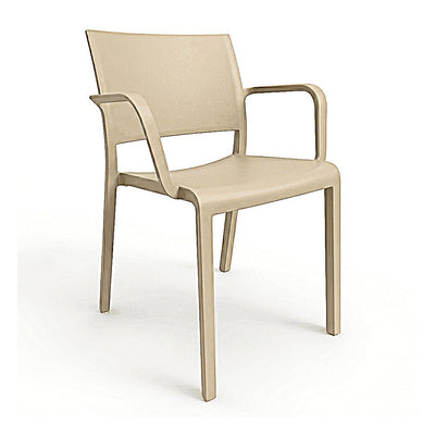 Silla Comercial para Cafetería Protección UV - RESOL NEW FIONA - Varios Colores - Asiento y Respaldo en Polipropileno - 07139 - Resol - NOGAL BEAT - Silla Comercial Exterior