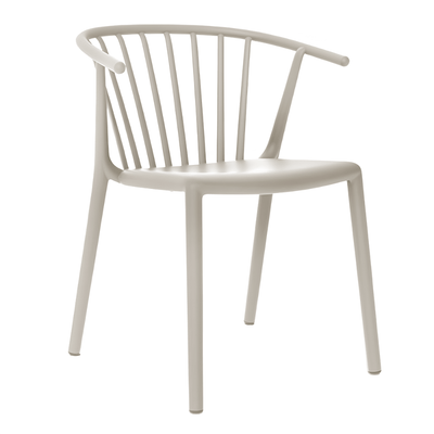 Silla Comercial para Cafetería Protección UV - RESOL WOODY - Varios Colores - Asiento y Respaldo en Polipropileno - 4147 - Resol - NOGAL BEAT - Sillas