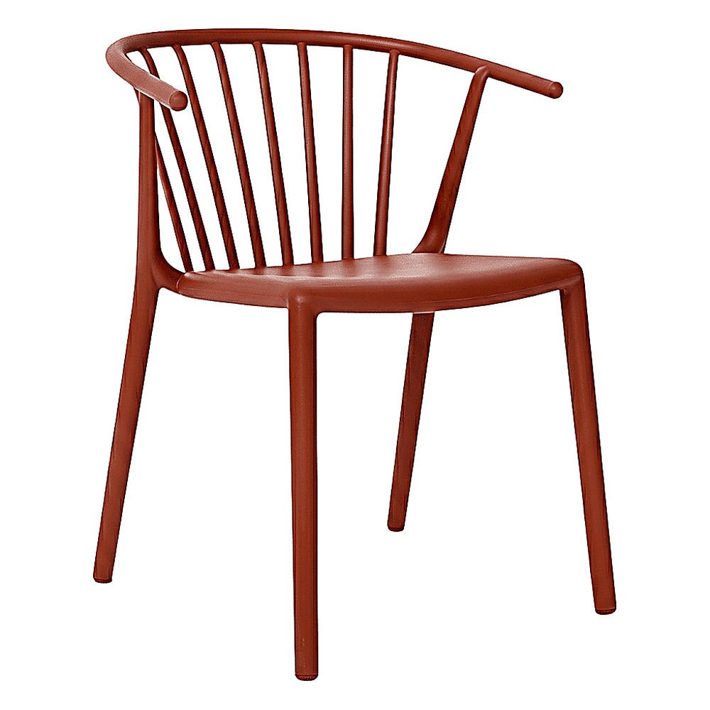 Silla Comercial para Cafetería Protección UV - RESOL WOODY - Varios Colores - Asiento y Respaldo en Polipropileno - 07022 - Resol - NOGAL BEAT - Silla Comercial Exterior