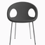 Silla Comercial para cafetería Reciclable - LABENZE DROP 155-15020 - Varios Colores - Tubular Acero Cromo