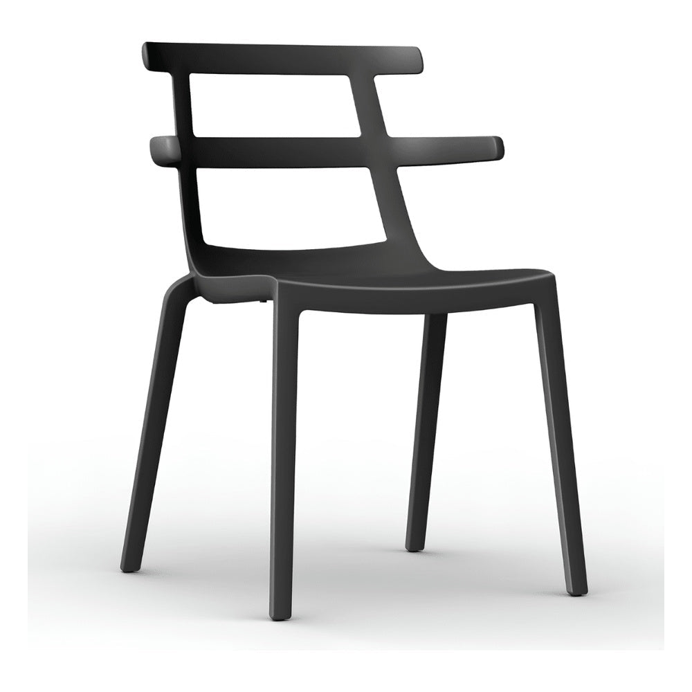 Silla Comercial para Cafetería - RESOL TOKYO - Varios Colores - Asiento y Respaldo en Polipropileno - 01626 - Resol - NOGAL BEAT - Silla Comercial Interior