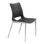 Silla Comercial para Cafetería - ZUO ACE 54x56 101280 - Varios Colores - Asiento y Respaldo Tapizados en Piel Sintética - 101280 - Zuo - NOGAL BEAT - Silla Comercial Interior