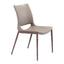 Silla Comercial para Cafetería - ZUO ACE 54x56 101282 - Varios Colores - Asiento y Respaldo Tapizados en Piel Sintética - 101282 - Zuo - NOGAL BEAT - Silla Comercial Interior
