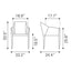 Silla Comercial para Cafetería - ZUO ANDOVER - Beige - Asiento y Respaldo Tapizados - 110168 - Zuo - NOGAL BEAT - Silla Comercial Interior