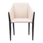 Silla Comercial para Cafetería - ZUO ANDOVER - Beige - Asiento y Respaldo Tapizados - 110168 - Zuo - NOGAL BEAT - Silla Comercial Interior